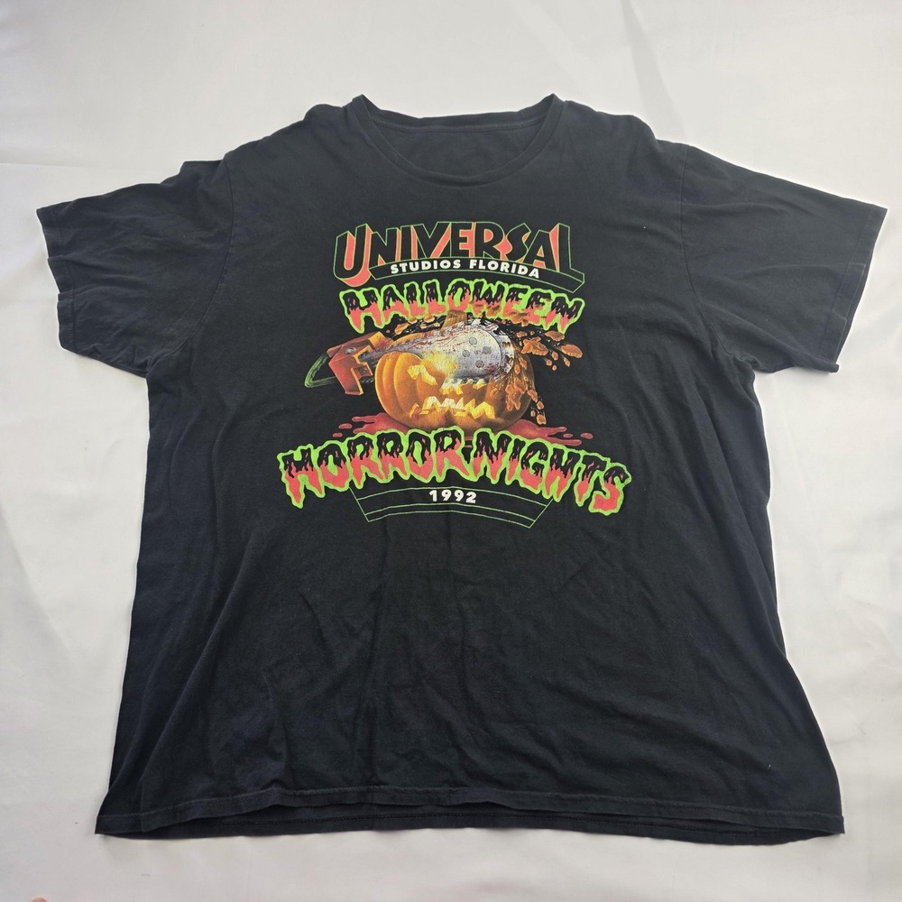 Vintage Universal Studios Halloween Horror Nights Shirt Mens Large Black 1992